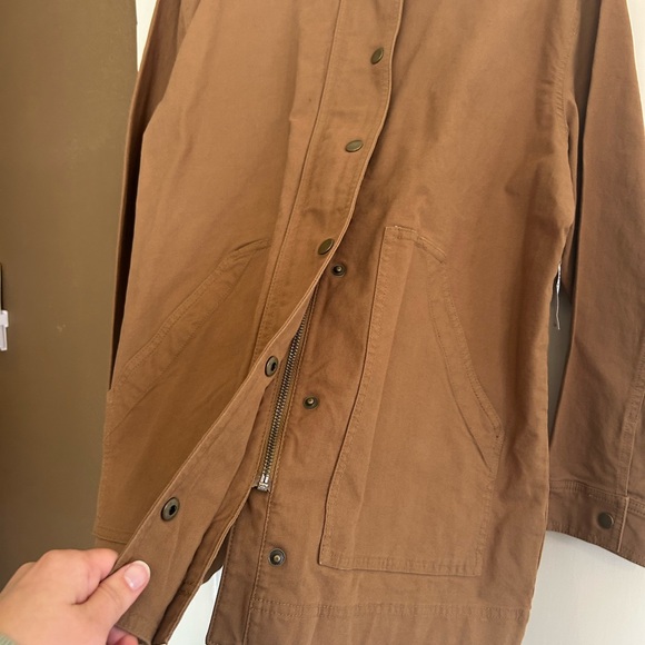 Old Navy Tan Barn Jacket with Corduroy Collar - Picture 3 of 5
